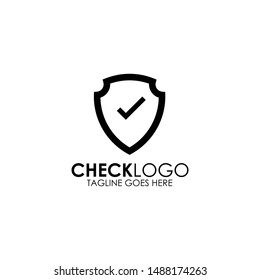 Check mark logo icon design vector illustration