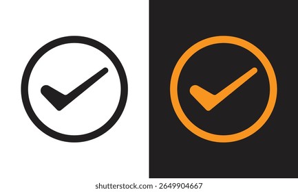 Check mark logo icon. Great logo icon for, industry, social media, entertainment and web.