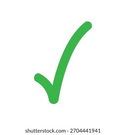 marca de verificación   Ilustración de icono de logotipo plana