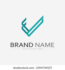 check mark logo and symbol icon design vector illustration