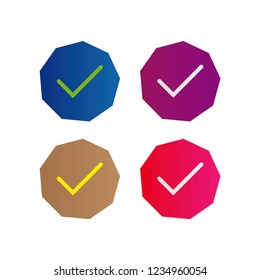 Check Mark Logo, useful ,editable. Perfect for use in a wide range of new media templates: Web Marketing Agency, Social Media Services Showcase, Online Marketing Apps, and Web.