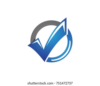 Check Mark logos Template vectors