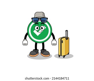 marcar mascota haciendo vacaciones , diseño de caracteres