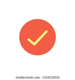 check mark ok  icon vector sign