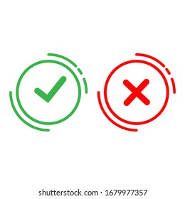 Check mark ok or no icons
