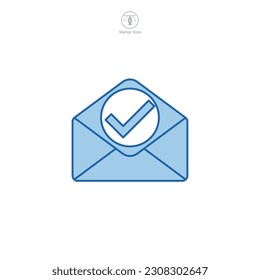 Auf E-Mail-Symbol-Vorlage markieren und Logo der Grafik- und Webdesign-Kollektion Vektorgrafik markieren