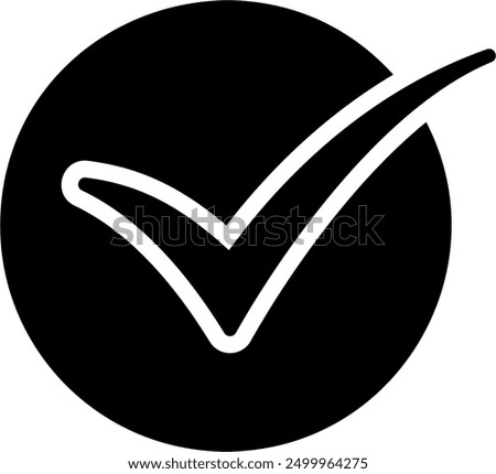 A check mark as proof that a job has been done