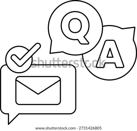 A check mark and a question mark, both in black and white. The check mark is a tick, which is a symbol used to indicate that something is correct or satisfactory