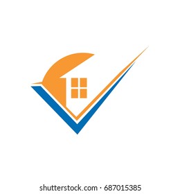 check mark real estate logo
