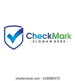 Check mark and safety data Logo Vector