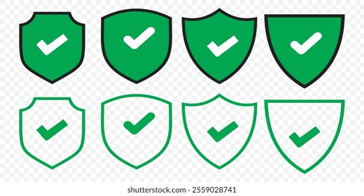 check mark security icon sign vector. eps 10.