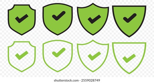 check mark security icon sign vector. eps 10.