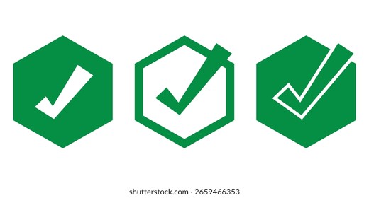 Marca de seleção ícone de conjunto Botões simples da Web Marcas de seleção e confirmar Marca de seleção redonda