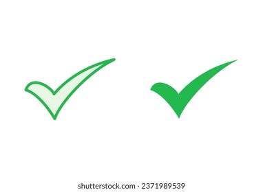Check mark set. Check mark icon. Tick mark symbol vector