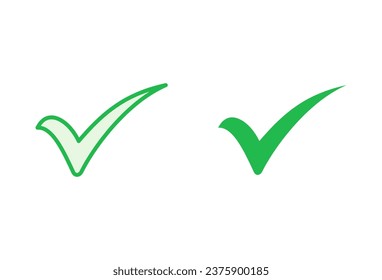 Marcar conjunto de marcas. Marcar icono. vector de símbolo de marca