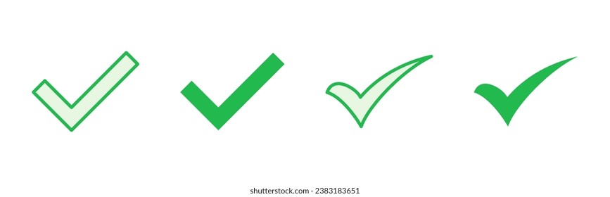 Marcar conjunto de marcas. Marcar icono. vector de símbolo de marca