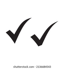 check mark set icon vector illustration symbol