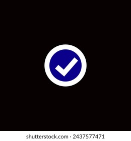 Check mark set icon,Simple web buttons, Round check mark.