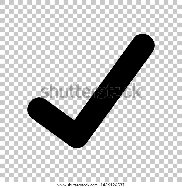 image vectorielle de stock de cocher le signe icone noire sur 1466126537 https www shutterstock com fr image vector check mark sign black icon on 1466126537