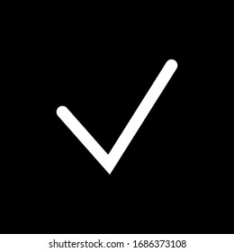 Check mark sign. The correct icon  - vector illustration