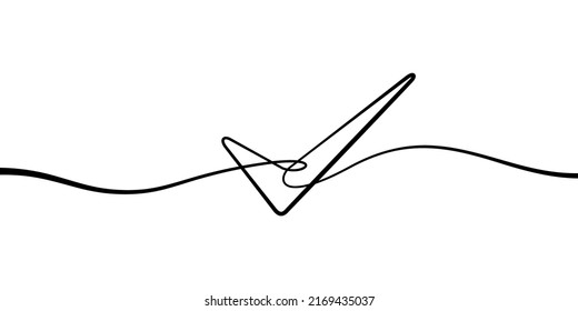 Check mark sign icon illustration