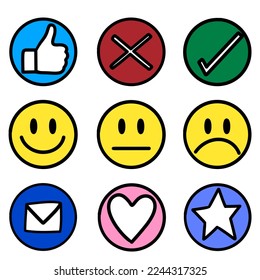Check mark sign icon style vector and illustration