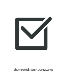 Check mark sign icon. Tick Okay Accept Valid icon button. Confirm icon. Tick in circle sign. Ok Good check list icon