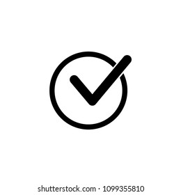 Check mark sign icon. Tick Okay Accept Valid icon button. Check confirm icon. Tick in circle sign. Ok Good Tick check list icon.