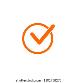 Check mark sign icon. Tick Okay Accept Valid icon button. Check confirm icon. Tick in circle sign. Ok Good Tick check list icon.