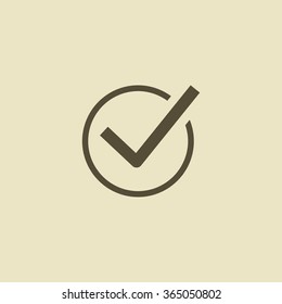 Check mark sign icon. Tick Okay Accept Valid icon button. Check confirm icon. Tick in circle sign. Ok Good Tick check list icon.