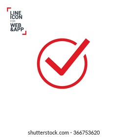 Check mark sign icon. Tick Okay Accept Valid icon button. Check confirm icon. Tick in circle sign. Ok Good Tick check list icon.