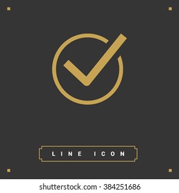 Check mark sign icon. Tick Okay Accept Valid icon button. Check confirm icon. Tick in circle sign. Ok Good Tick check list icon.