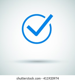Check mark sign icon. Tick Okay Accept Valid icon button. Check confirm icon. Tick in circle sign. Ok Good Tick check list icon.