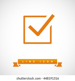 Check mark sign icon. Tick Okay Accept Valid icon button. Check confirm icon. Tick in circle sign. Ok Good Tick check list icon.