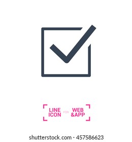 Check mark sign icon. Tick Okay Accept Valid icon button. Check confirm icon. Tick in circle sign. Ok Good Tick check list icon.