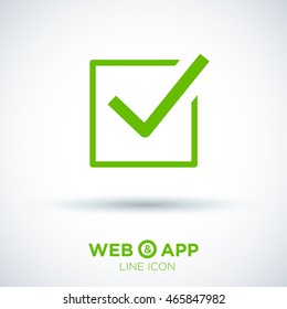 Check mark sign icon. Tick Okay Accept Valid icon button. Check confirm icon. Tick in circle sign. Ok Good Tick check list icon.