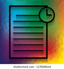 Check mark sign illustration. Vector. Flat style black icon on white.
