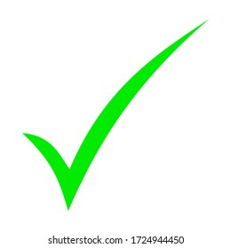 check mark sign isolated on white background. vector illustration