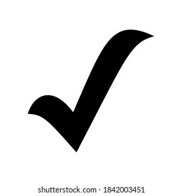 check mark sign isolated on white background. vector illustration