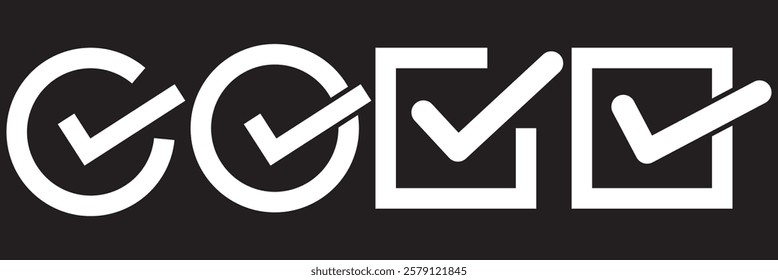 Check mark sign symbol. Checkbox icon.