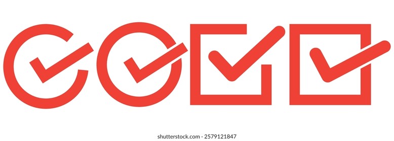 Check mark sign symbol. Checkbox icon.