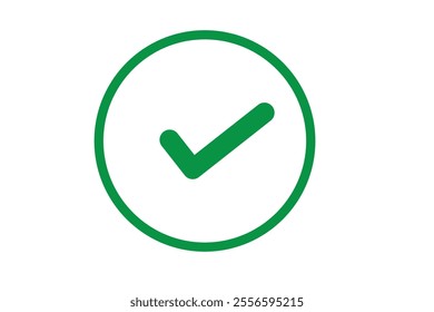 Check Mark Sign, Tick Icon, Sock Vector, eps10.