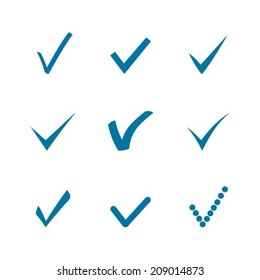 Check mark signs