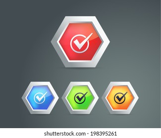 Check Mark Signs Vector Icons