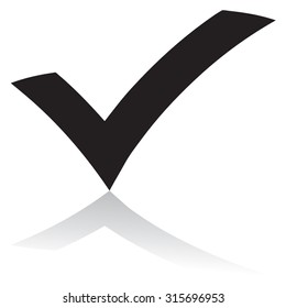 Check mark silhouette