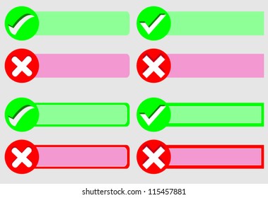 Check mark stickers