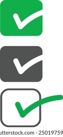 Marca de verificación Pegatinas Vectores EPS 10