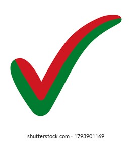 check mark  style  Belarus flag symbol elections, voting and approval Belarus