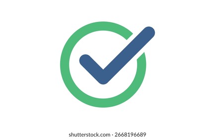 check mark success approval tick icon vector design