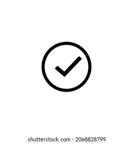 marca el icono de símbolo en aislado en segundo plano. símbolo para el logotipo de diseño del sitio web, aplicación, marca de verificación icono Icono de vector ilustración.